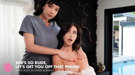(WEST) All Girl Massage – Little Puck Chloe Surreal – Shes So Rude Lets Get You Off That Phone