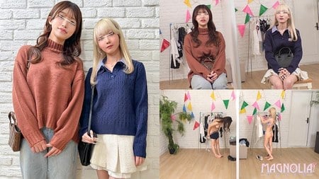 MGNL-200 (FHD) 『JD２人組の友情検証企画！心を合わせて生着替え衣装合わせチャレンジ☆』推し活に励むW超カワJDが挑戦で色んなエロ衣装に次々とお着替え♪罰ゲームのデカチン即ハメでノンストップ絶頂からの仲良く一緒に連続中出し♪【街角素人モニタリング♯ひなこ＆みなみ】